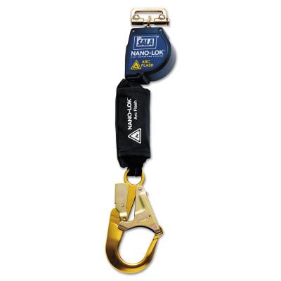 3M™ Nano-Lok™ Arc Flash Self-Retracting Lifeline, 8 ft, Rebar Hook, 420 lb, Single Leg, 3101531