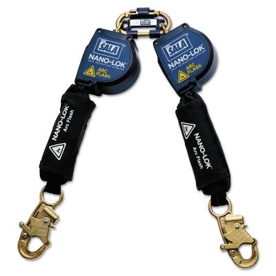 3M™ Nano-Lok™ Arc Flash Self-Retracting Lifeline, 8 ft, Snap Hook, 420 lb, Twin Leg, 3101534