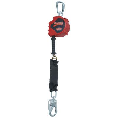 3M™ Rebel Self Retracting Cable Lifeline, 11 ft, Self-Lock Snap Hook, 310lb, Red/Blk, 3590016
