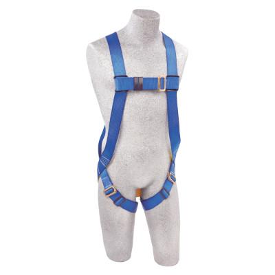 Capital Safety First Full Body Harnesses, Back D-Ring, Pass Thru Buckle Legs, Universal, Blue, AB17510