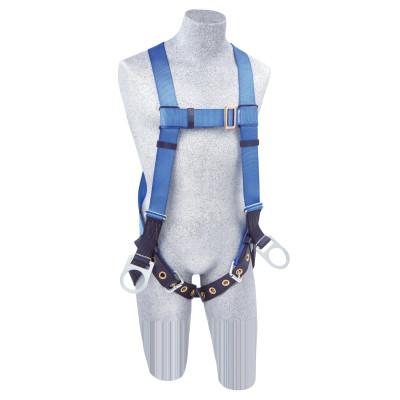 Capital Safety First Full Body Harnesses, Back & Side D-Rings, Tongue Buckle Legs, Blue, AB17560