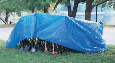 ORS Nasco Multiple Use Tarp, 16 ft Long, 10 ft Wide, Polyethylene, Blue, 1016