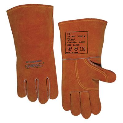 Best Welds Premium Leather Welding Gloves, Split Cowhide, Large, Buck Tan, 36800