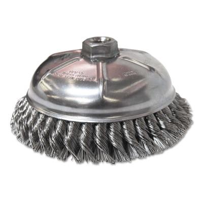 ORS Nasco Heavy-Duty Knot-Style Cup Brushes, 6 in Dia., 0.023 in Stainless Steel Wire, BW-9460