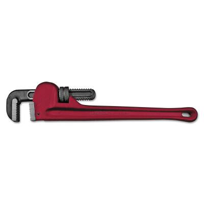 ORS Nasco Adjustable Pipe Wrenches, 15?ø Head Angle, Drop Forged Steel Jaw, 36 in, 01-336