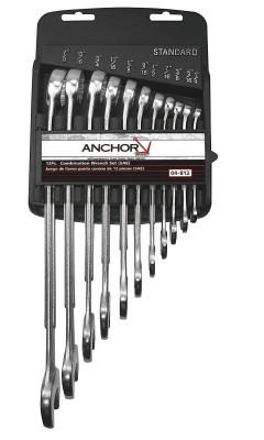 ORS Nasco Combination Wrench Set, 11 Piece, 12 Points, SAE, 04-812