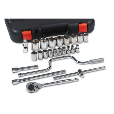 ORS Nasco 25 Piece Standard Socket Sets, 1/2 in, 12 Point, 07-868