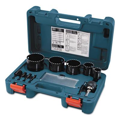 Bosch Tool Corporation 11 Pc. Diamond Grit Hole Saw Sets, 1/4 in-2 1/2 in Cut Diam., HDG11