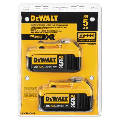 DeWalt® Battery Pack, Lithium-Ion, 5.0 Ah, 20V Max, DCB205-2
