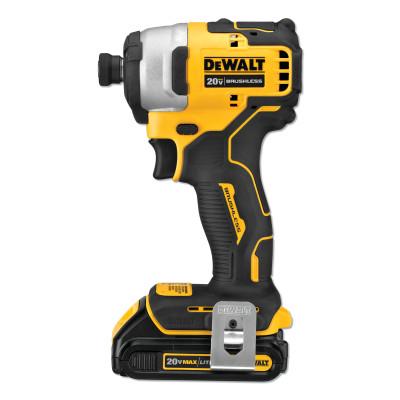 DeWalt® Atomic Compact Series 20V MAX* Brushless 1/4 in Impact Driver Kit, DCF809C2