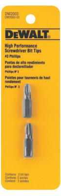DeWalt® Screwdriver Bits, #3, 1 in, DW2003