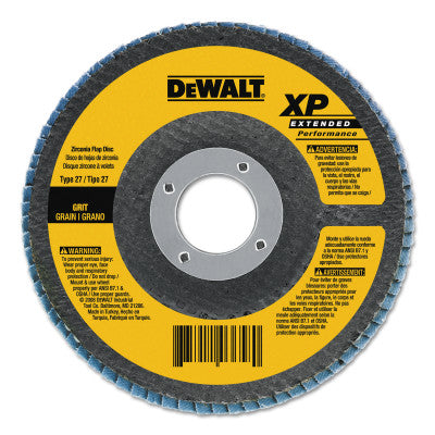 DeWalt® High Perf T29 Flap Disc, 4-1/2 in, 80 Grit, 5/8 in-11 Arbor, 13,300 RPM, DW8313