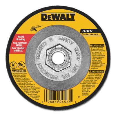 DeWalt® Type 27 Depressed Center Wheels, 5 in, A24R Grit, Aluminum Oxide, 3/32 in Thick, DW8753