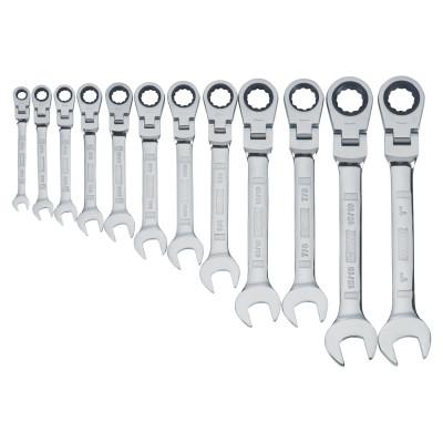 DeWalt® 12 Piece Reversible Ratcheting Wrench Set, SAE, 1/4 in to 7/8 in, DWMT19232