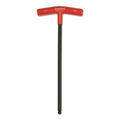 Bondhus® Balldriver T-Handle Hex Keys, 10 mm, 12.1 in Long, 13176