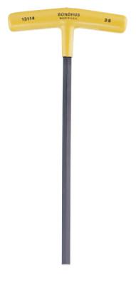 Bondhus® Hex T-Handle Keys, 1/8 in, 2 per Pack, Red Handle, 13307