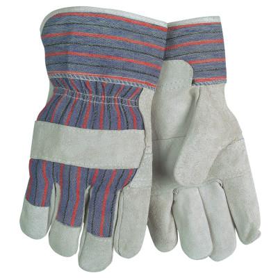 MCR Safety Economy Leather Patch Palm Glove, Large, Cow Split Shoulder Leather, 1220SX
