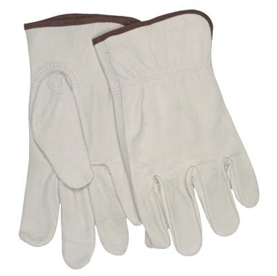 MCR Safety Drivers Gloves, Cow Grain Leather, Large, Beige/Brown, 32113L