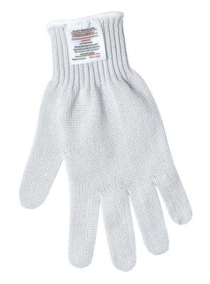 MCR Safety String Gloves, Large, Knit-Wrist, Stainless Steel/Nylon, 9350L