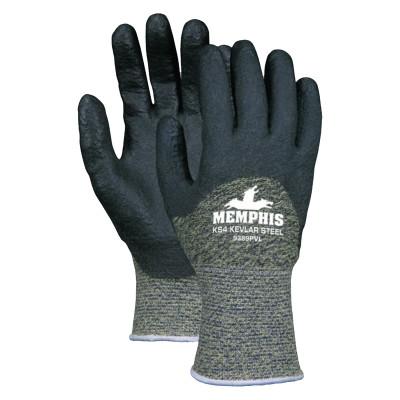 MCR Safety KS-4 Gloves, Large, Green/Black/White, 9389PVL