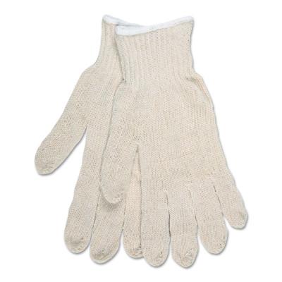 MCR Safety Multipurpose String Knit Gloves, Economy Weight, Natural, Large, 9636LM