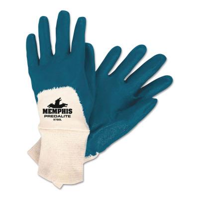 MCR Safety Predalite Nitrile Gloves, Medium, Blue/White, 9780M
