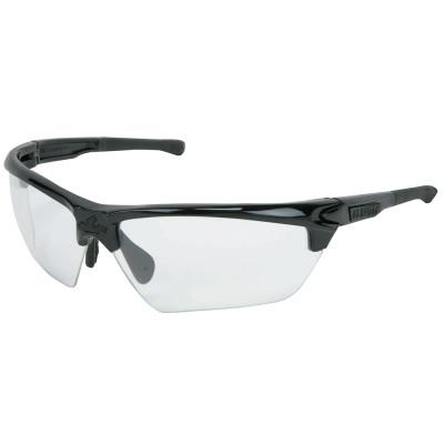 MCR Safety Dominator DM3 Safety Glasses, Clear Lens, MAX6 Anti-Fog, Black Frame, DM1330PF