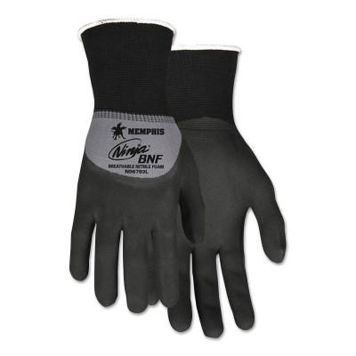 MCR Safety Ninja BNF Gloves, X-Large, Black/Gray, 10 1/2 in, Work, N96793XL
