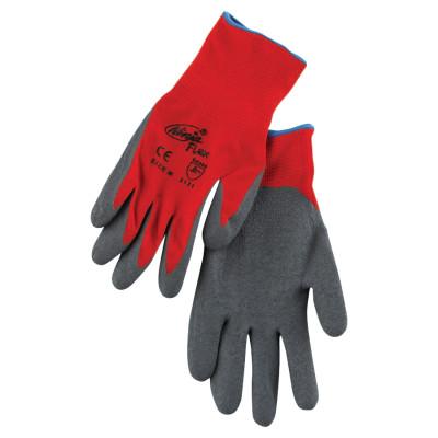 MCR Safety Ninja Coated-Palm Gloves, Medium, Gray/Red, N9680M