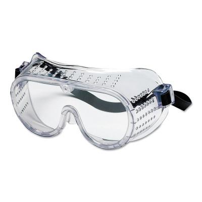 MCR Safety Protective Goggles, Clear/Clear, Polycarbonate, Antifog, Direct Vent, 2225R