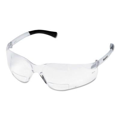 MCR Safety BearKat Magnifier Protective Eyewear, Clear Lens, Duramass Hard Coat, BKH25