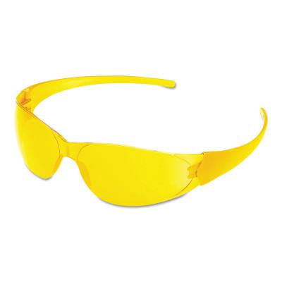 MCR Safety Checkmate Safety Glasses, Amber Lens, Duramass Scratch-Resistant HC, CK114