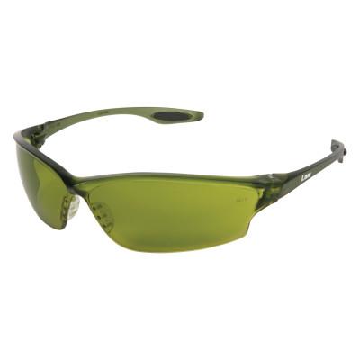 MCR Safety Law 2 Temple Inserts, Green Filter 2.0 Lens, Polycarbonate, Duramass Hard Coat, LW2120