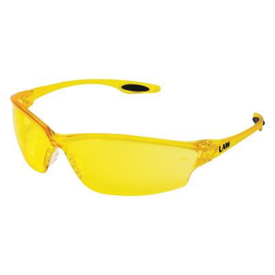 MCR Safety Law 2 Temple Inserts, Amber Lens, Polycarbonate, Duramass Hard Coat, LW214