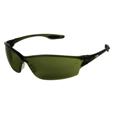 MCR Safety Law 2 Temple Inserts, Green Filter 5.0 Lens, Polycarbonate, Duramass Hard Coat, LW2150