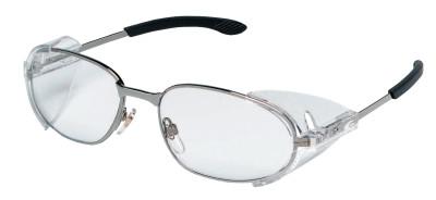 MCR Safety RT2 Protective Eyewear, Clear Lens, Duramass Hard Coat, Chrome Frame, Chrome, R2120
