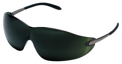 MCR Safety Blackjack Elite Protective Eyewear, Green Filter 5.0 Lens, Chrome Frame, Metal, S21150
