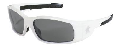 MCR Safety Swagger Safety Glasses, Gray Lens, Anti-Fog, White Frame, SR122AF