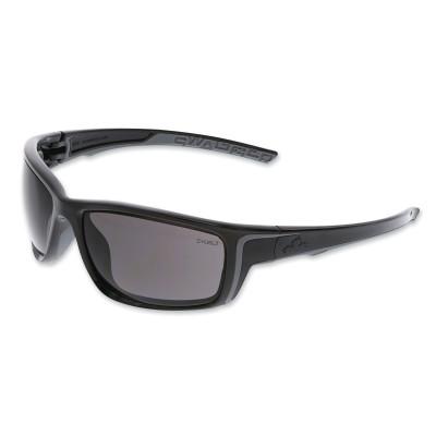 MCR Safety Swagger® SR4 Safety Glasses, Polycarbonate, AF/Anti-Scratch Lens, Black, SR422PF