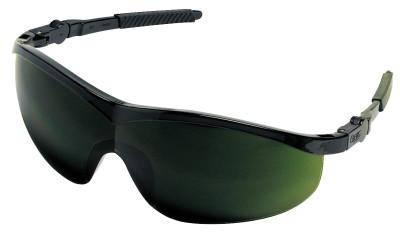 MCR Safety Storm Protective Eyewear, Green Lens, Polycarbonate, Filter 5.0, Black Frame, ST1150