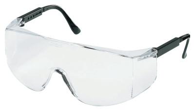 MCR Safety Tacoma Protective Eyewear, Clear Lens, Polycarbonate, Duramass HC, Black Frame, TC110