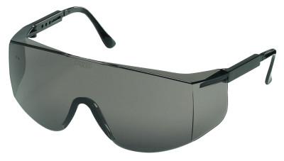 MCR Safety Tacoma Protective Eyewear, Gray Polycarbonate Lenses, Black Frame, TC112