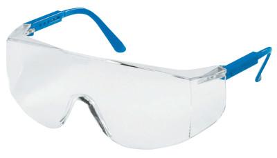 MCR Safety Tacoma Protective Eyewear, Clear Lens, Polycarbonate, Blue Frame, TC120