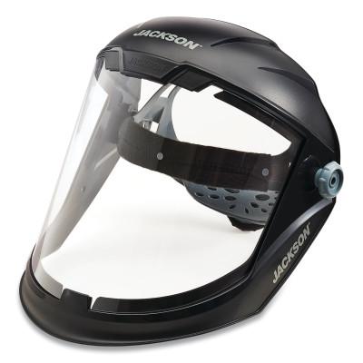 Jackson Safety MAXVIEW™ Series Premium Face Shields with Headgear, Uncoated/Clear, 9 in H x 13-1/4 in L, 14200