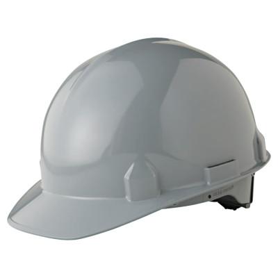 Jackson Safety SC-6 Hard Hat, 4-point Ratchet, Front Brim, Grey, 14842