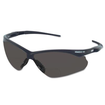 Kimberly-Clark Professional V60 Nemesis* RX Safety Eyewear, +2.0 Diopter Smoke Polycarb Anti-Scratch Lenses, 22518