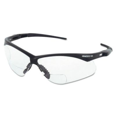 Kimberly-Clark Professional V60 Nemesis* RX Safety Eyewear, +2.5 Diopter Polycarb Anti-Scratch Lenses, Black, 28627