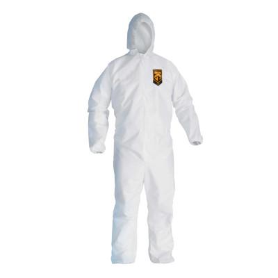 Kimberly-Clark Professional KLEENGUARD A20 Breathable Particle Protection Coveralls, M, Elastic, Hood, Zip, 49112