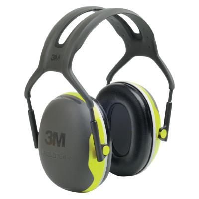 3M™ PELTOR™ X Series Earmuff, 27 dB NRR, Black/Hi-Viz Yellow, Over the Head, X4A