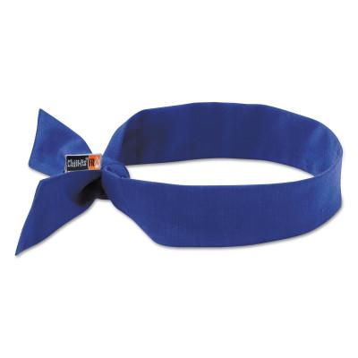 Ergodyne Chill-Its 6700FR Evaporative Flame Resistent Cooling Bandanas, Solid Blue, 12607